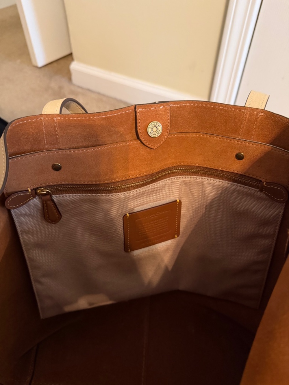 Coach Colorblock North Tote - Picture 9 of 13